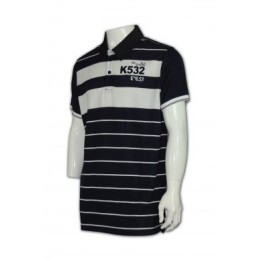 FA044 間紋polo衫定做 黑白polo衫款式訂製 polo衫專門店 FA044 間紋polo衫定做 黑白polo衫款式訂製 polo衫專門店